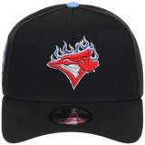 Toronto Blue Jays Toronto Crown the City - Blue Flame New Era 9FORTY (Black/Black)