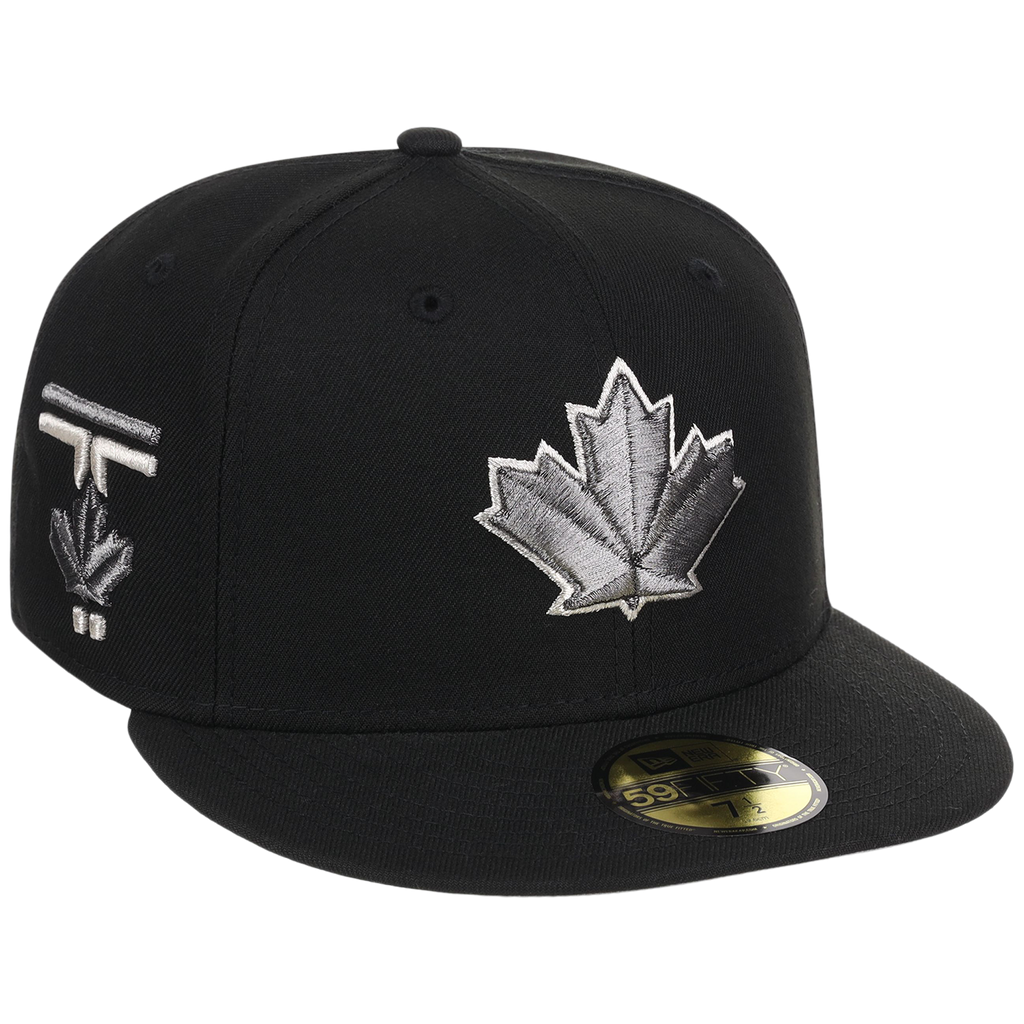 Toronto Blue Jays Toronto Crown the City - Liquid Titanium New Era 59FIFTY (Black/Black)