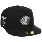 Toronto Blue Jays Toronto Crown the City - Liquid Titanium New Era 59FIFTY (Black/Black)