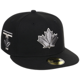 Toronto Blue Jays Toronto Crown the City - Liquid Titanium New Era 59FIFTY (Black/Black)