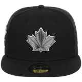 Toronto Blue Jays Toronto Crown the City - Liquid Titanium New Era 59FIFTY (Black/Black)