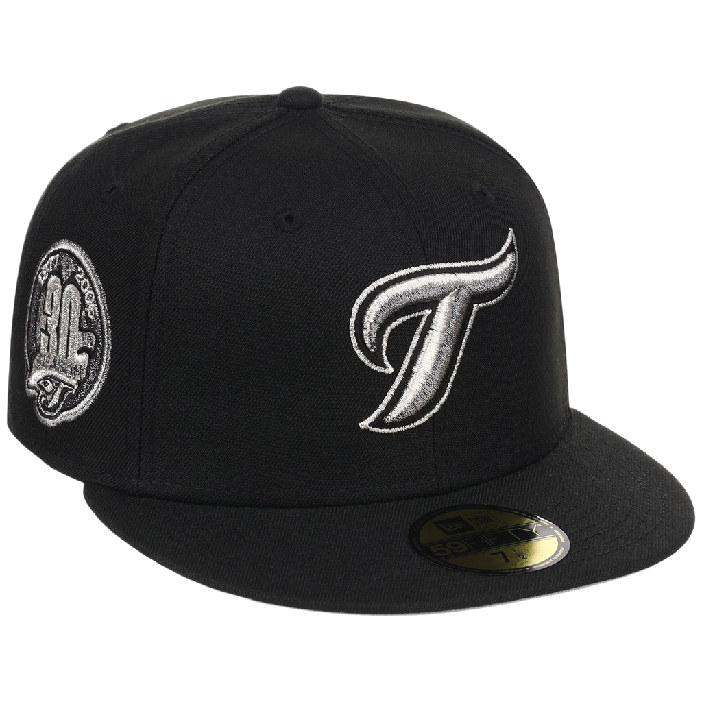 Toronto Blue Jays Toronto Crown the City - Liquid Titanium New Era 59FIFTY (Black/Black)