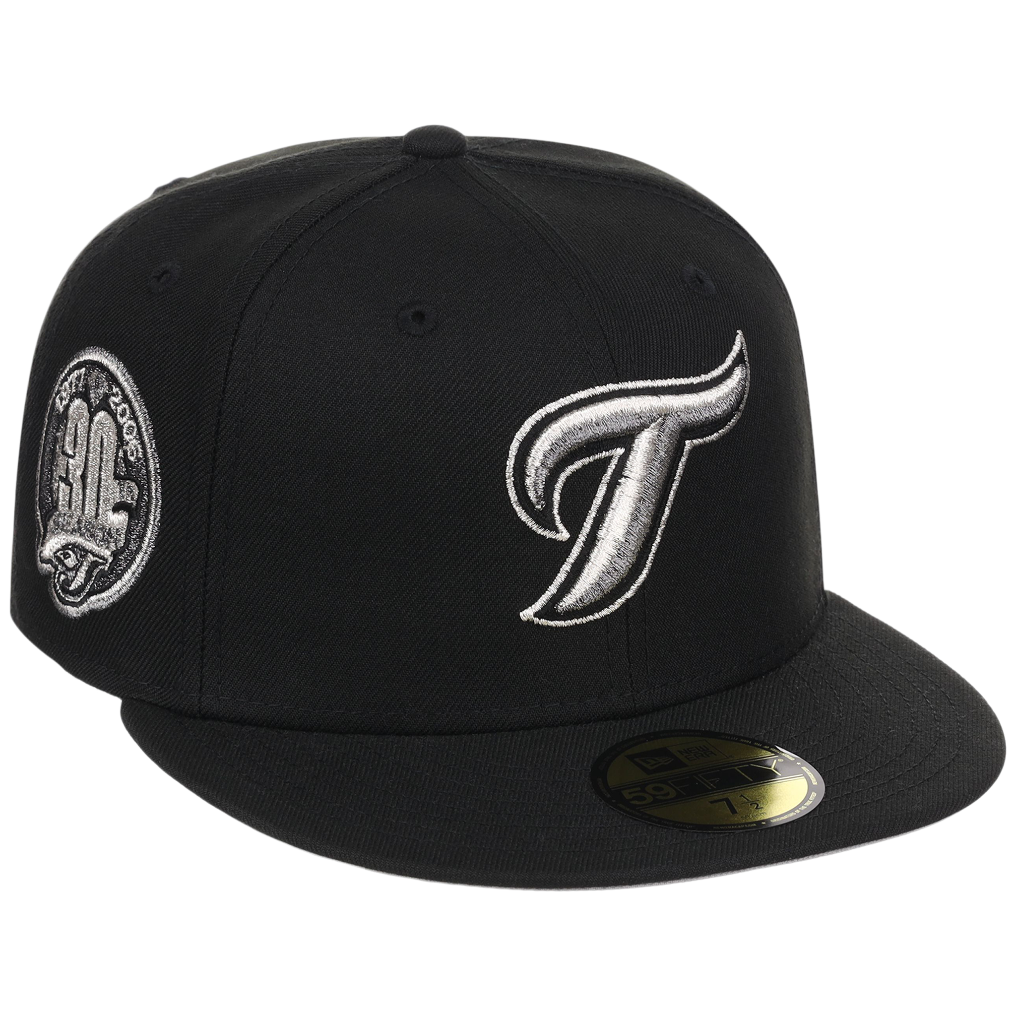 Toronto Blue Jays Toronto Crown the City - Liquid Titanium New Era 59FIFTY (Black/Black)