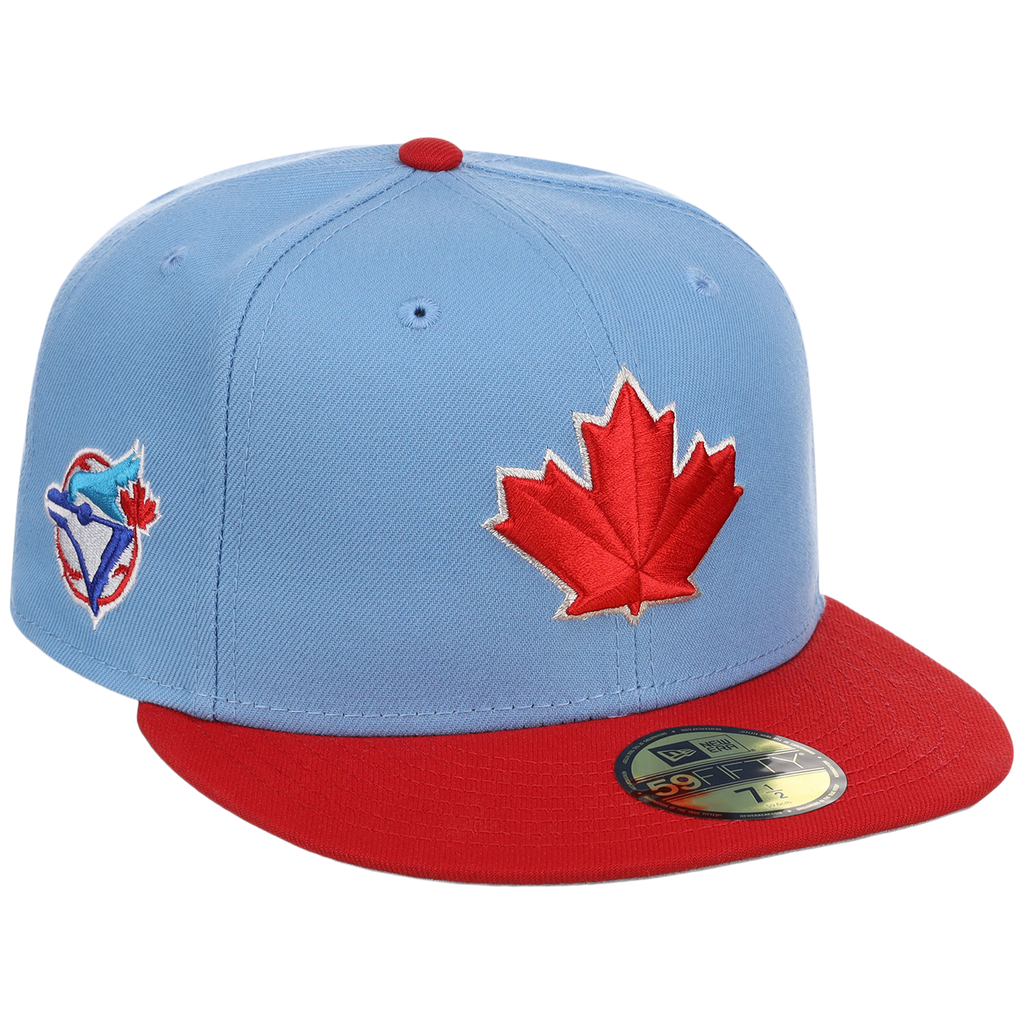Toronto Blue Jays Toronto Crown the City - Maple Leaf New Era 59FIFTY (Sky/Red)