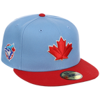 Toronto Blue Jays Toronto Crown the City - Maple Leaf New Era 59FIFTY (Sky/Red)