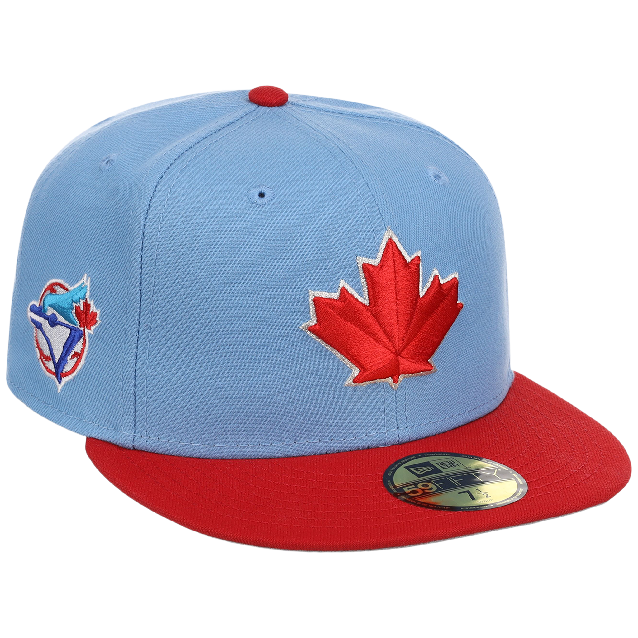 Toronto Blue Jays Toronto Crown the City - Maple Leaf New Era 59FIFTY (Sky/Red)