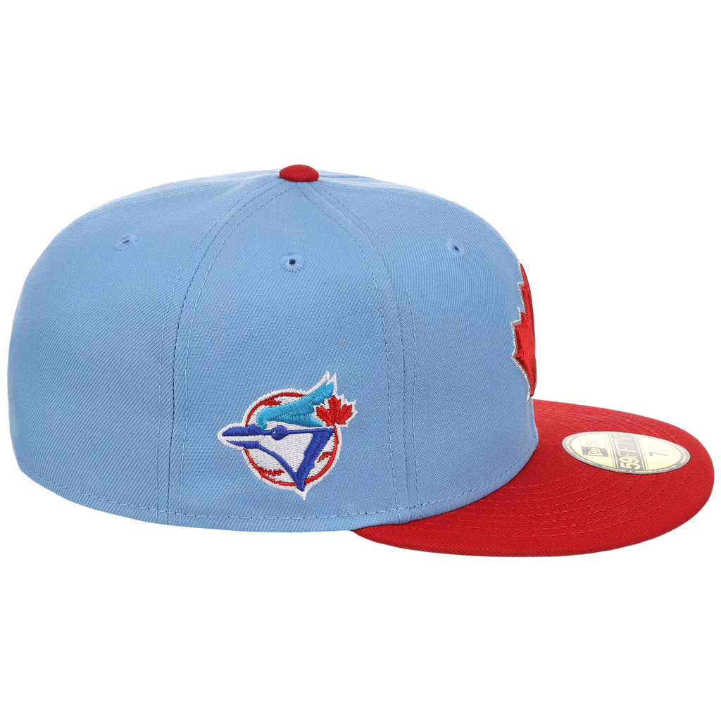 Toronto Blue Jays Toronto Crown the City - Maple Leaf New Era 59FIFTY (Sky/Red)