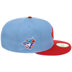 Toronto Blue Jays Toronto Crown the City - Maple Leaf New Era 59FIFTY (Sky/Red)