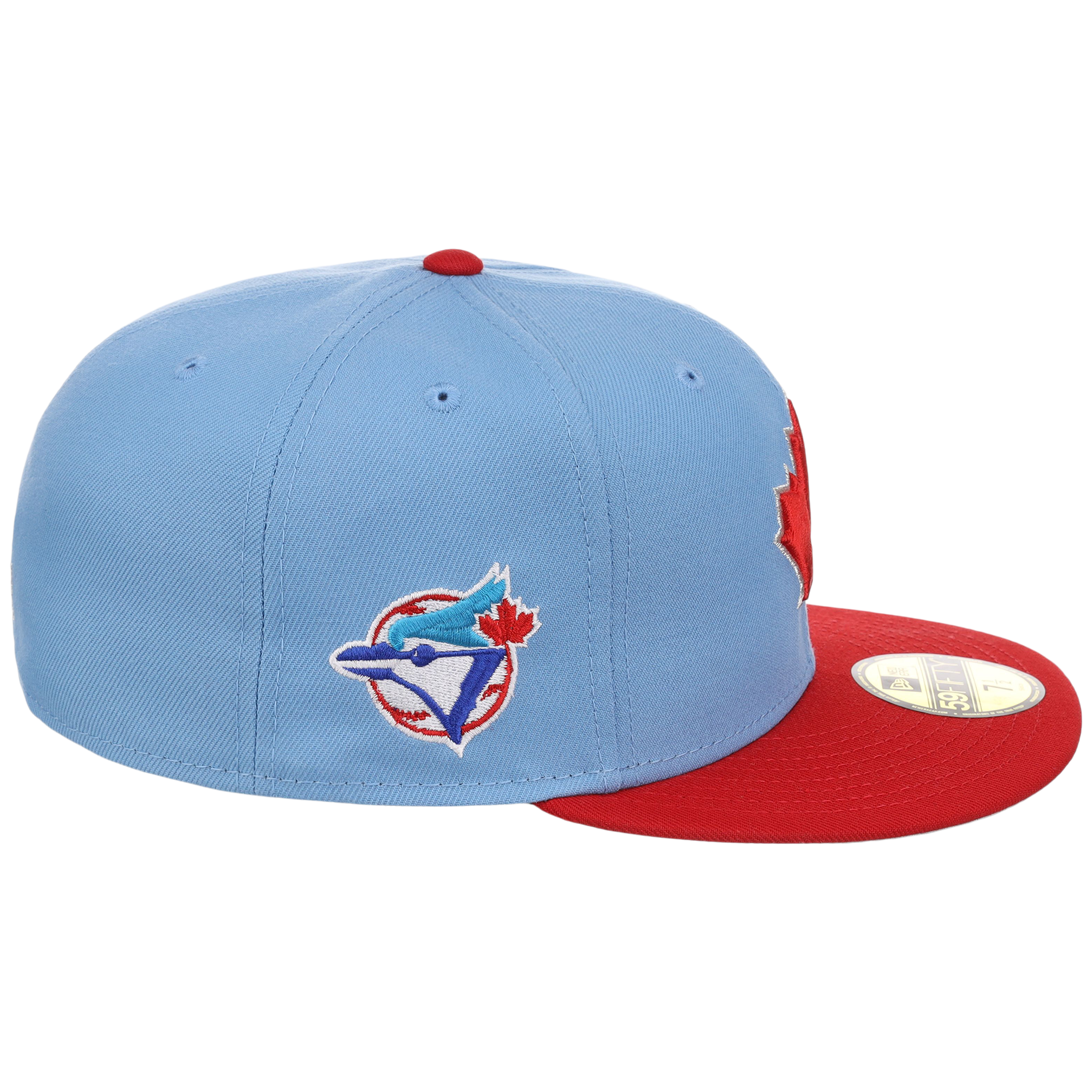 Toronto Blue Jays Toronto Crown the City - Maple Leaf New Era 59FIFTY (Sky/Red)