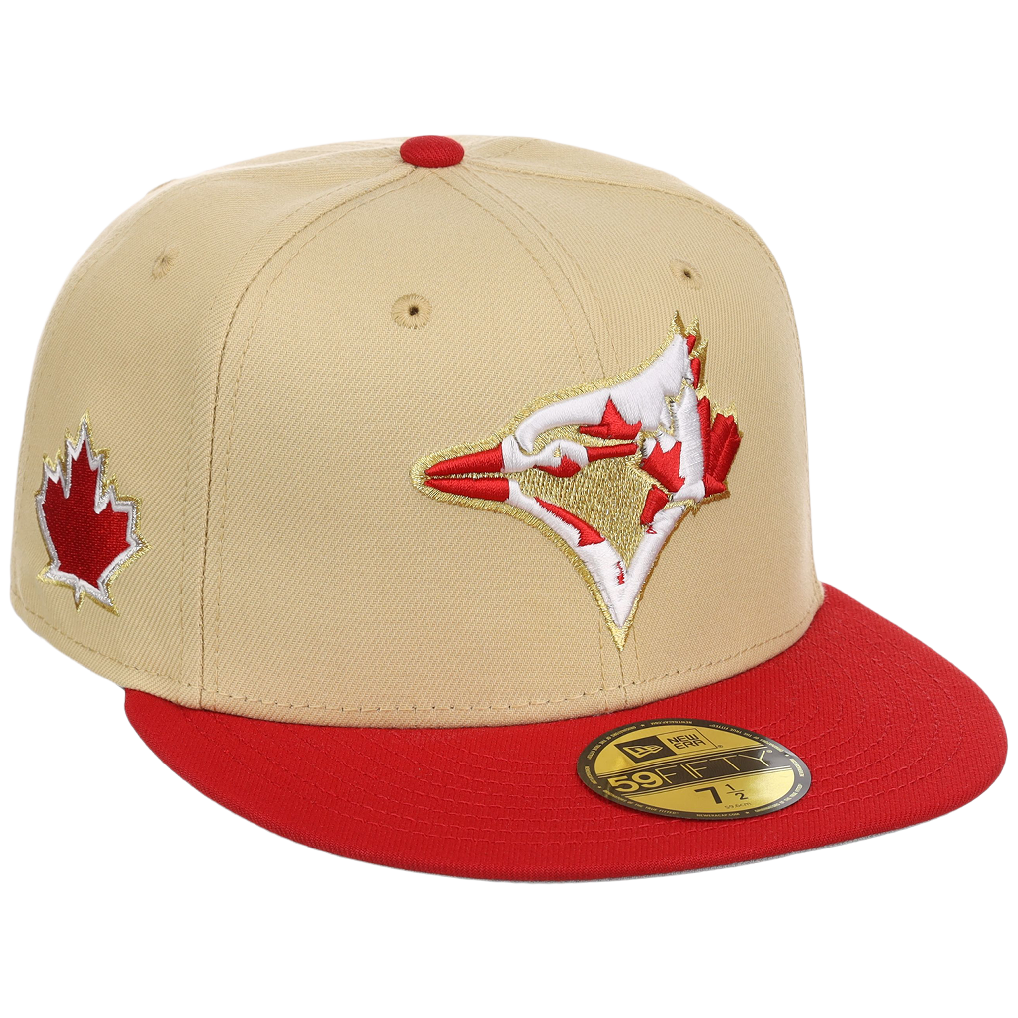 Toronto Blue Jays Toronto Crown the City - Flag Fill New Era 9FORTY (Gold/Red)
