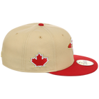 Toronto Blue Jays Toronto Crown the City - Flag Fill New Era 9FORTY (Gold/Red)