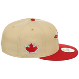 Toronto Blue Jays Toronto Crown the City - Flag Fill New Era 9FORTY (Gold/Red)