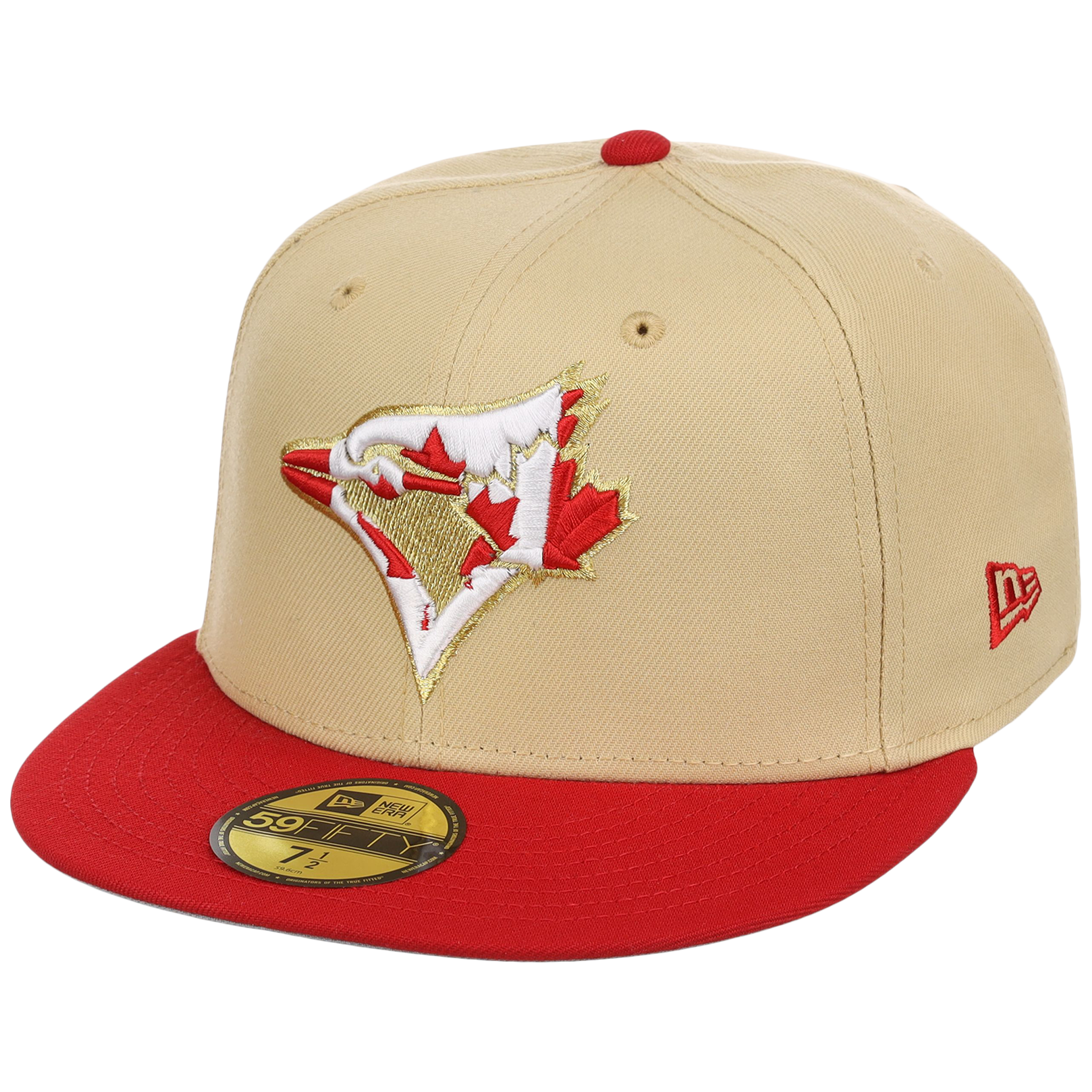 Toronto Blue Jays Toronto Crown the City - Flag Fill New Era 9FORTY (Gold/Red)