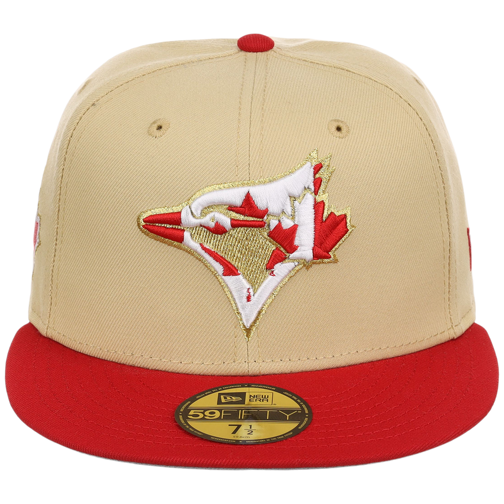 Toronto Blue Jays Toronto Crown the City - Flag Fill New Era 9FORTY (Gold/Red)