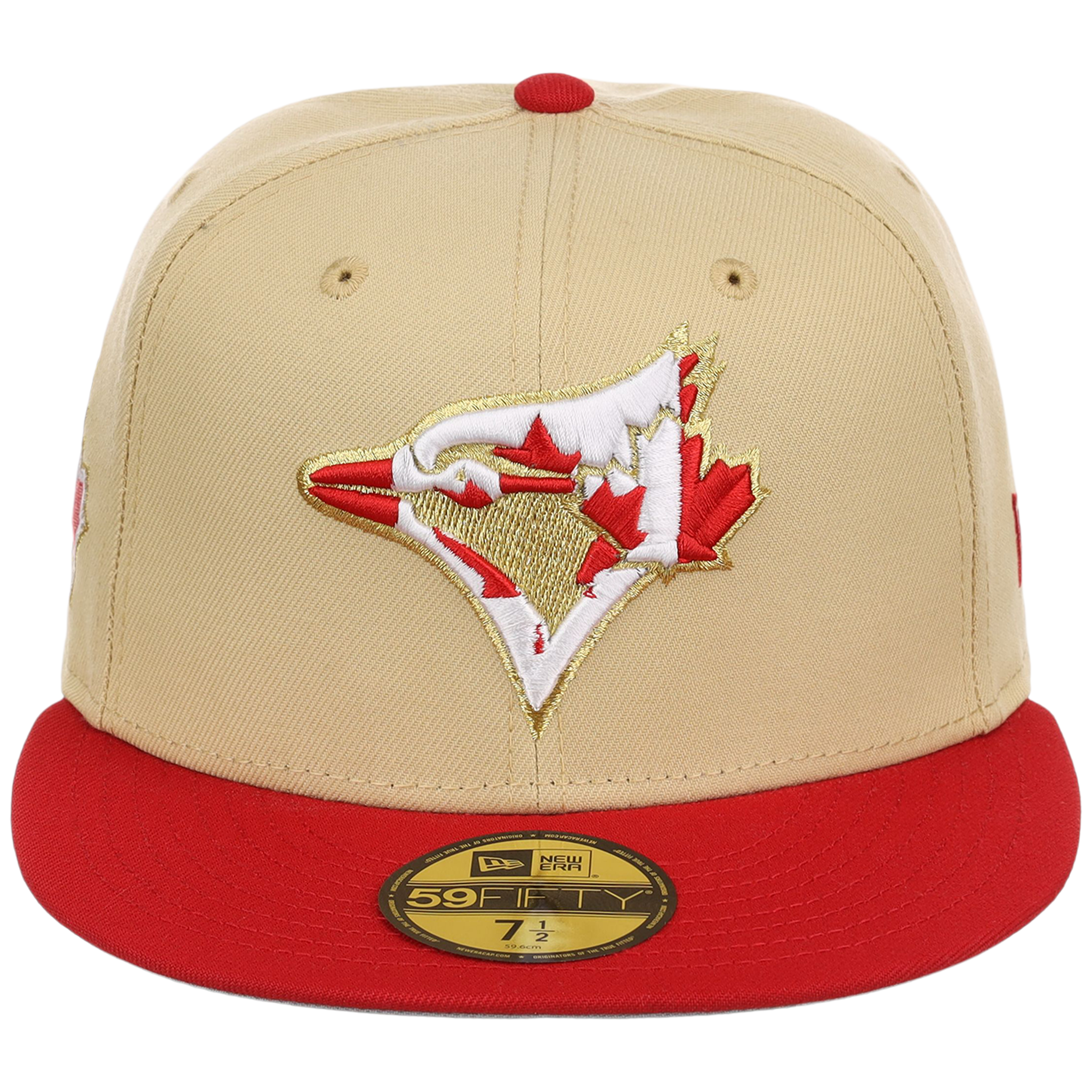 Toronto Blue Jays Toronto Crown the City - Flag Fill New Era 9FORTY (Gold/Red)