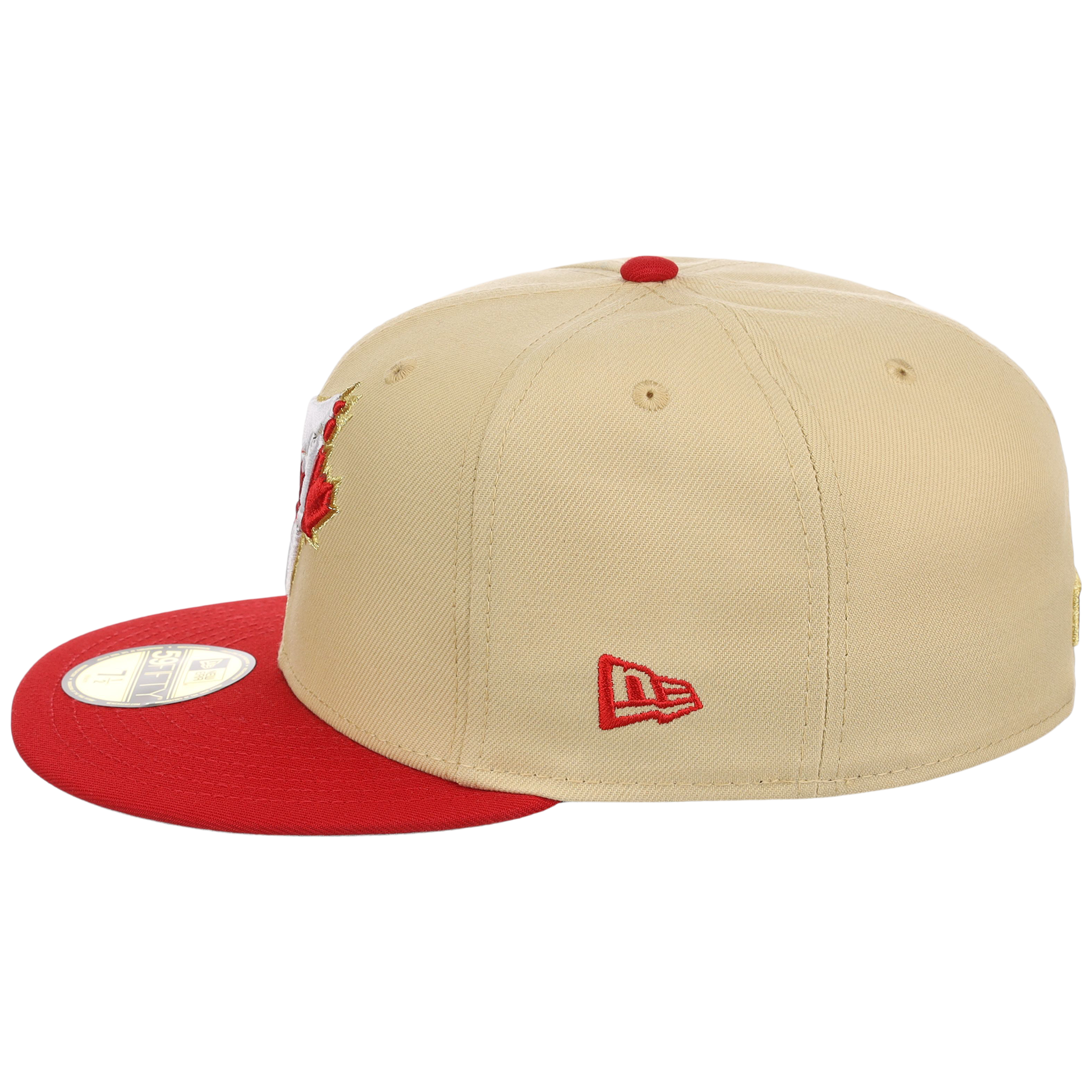 Toronto Blue Jays Toronto Crown the City - Flag Fill New Era 9FORTY (Gold/Red)
