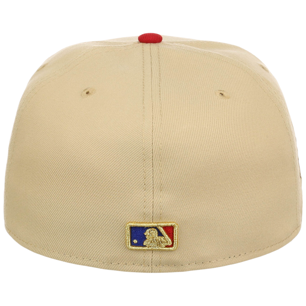 Toronto Blue Jays Toronto Crown the City - Flag Fill New Era 9FORTY (Gold/Red)