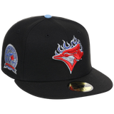 Toronto Blue Jays Toronto Crown the City - Blue Flame New Era 9FORTY (Black/Black)