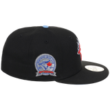 Toronto Blue Jays Toronto Crown the City - Blue Flame New Era 9FORTY (Black/Black)