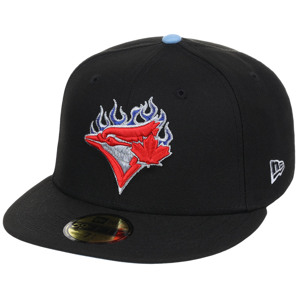 Toronto Blue Jays Toronto Crown the City - Blue Flame New Era 9FORTY (Black/Black)