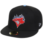 Toronto Blue Jays Toronto Crown the City - Blue Flame New Era 9FORTY (Black/Black)