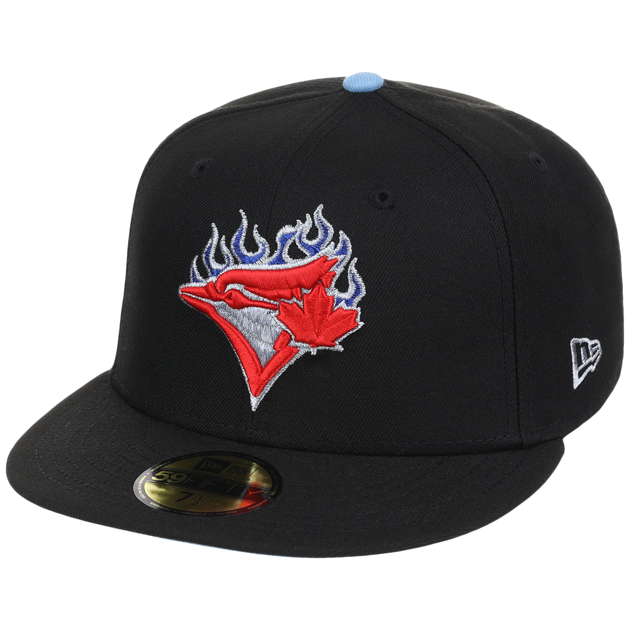 Toronto Blue Jays Toronto Crown the City - Blue Flame New Era 9FORTY (Black/Black)
