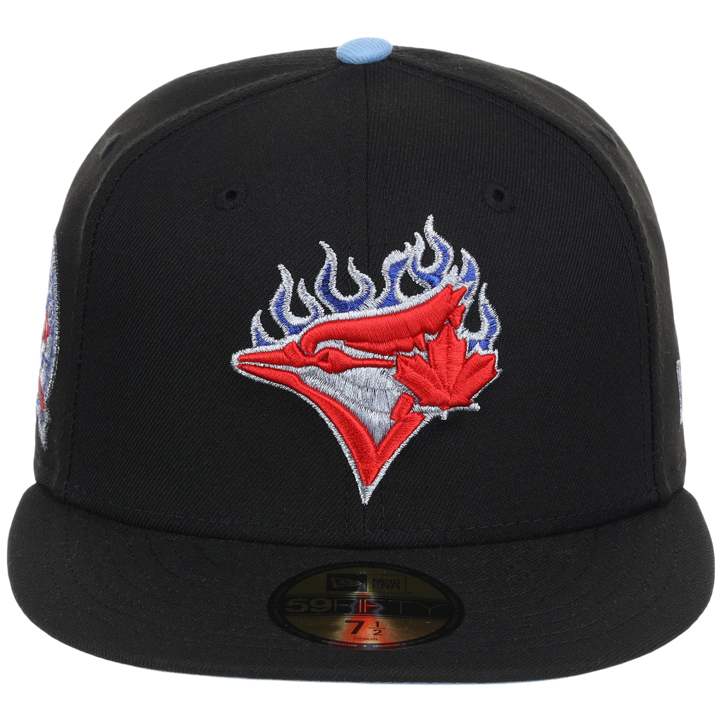 Toronto Blue Jays Toronto Crown the City - Blue Flame New Era 9FORTY (Black/Black)