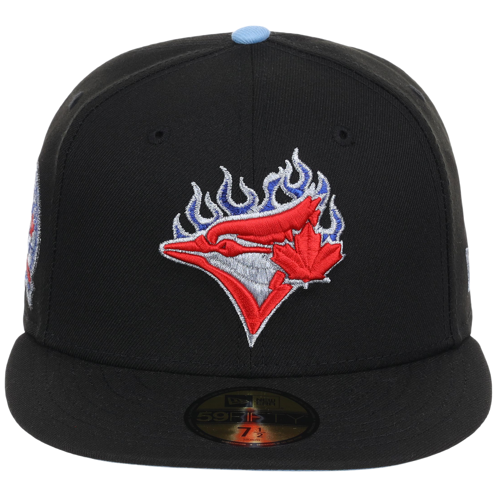 Toronto Blue Jays Toronto Crown the City - Blue Flame New Era 9FORTY (Black/Black)