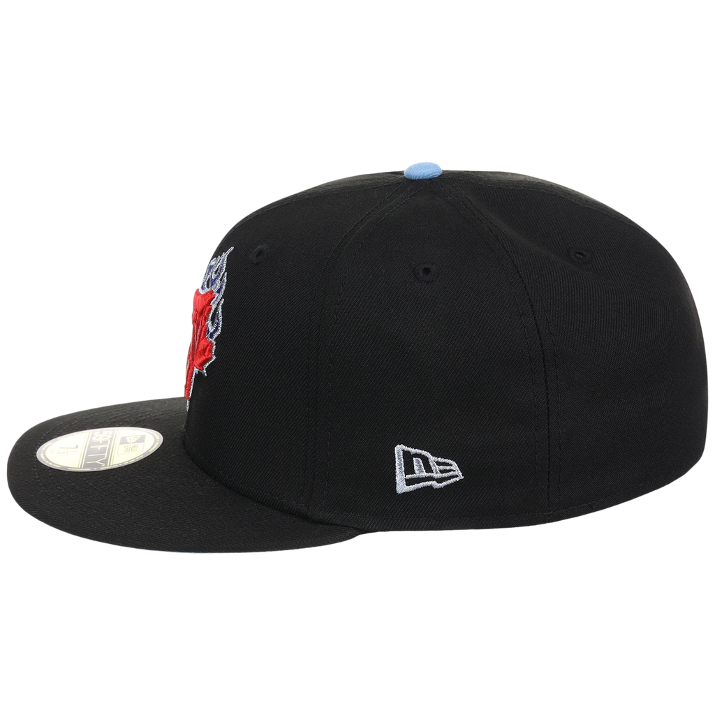 Toronto Blue Jays Toronto Crown the City - Blue Flame New Era 9FORTY (Black/Black)