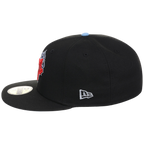 Toronto Blue Jays Toronto Crown the City - Blue Flame New Era 9FORTY (Black/Black)