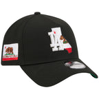 Los Angeles Dodgers Los Angeles Crown the City - State Flag Fill - Black/Black New Era 9FORTY