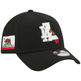 Los Angeles Dodgers Los Angeles Crown the City - State Flag Fill - Black/Black New Era 9FORTY
