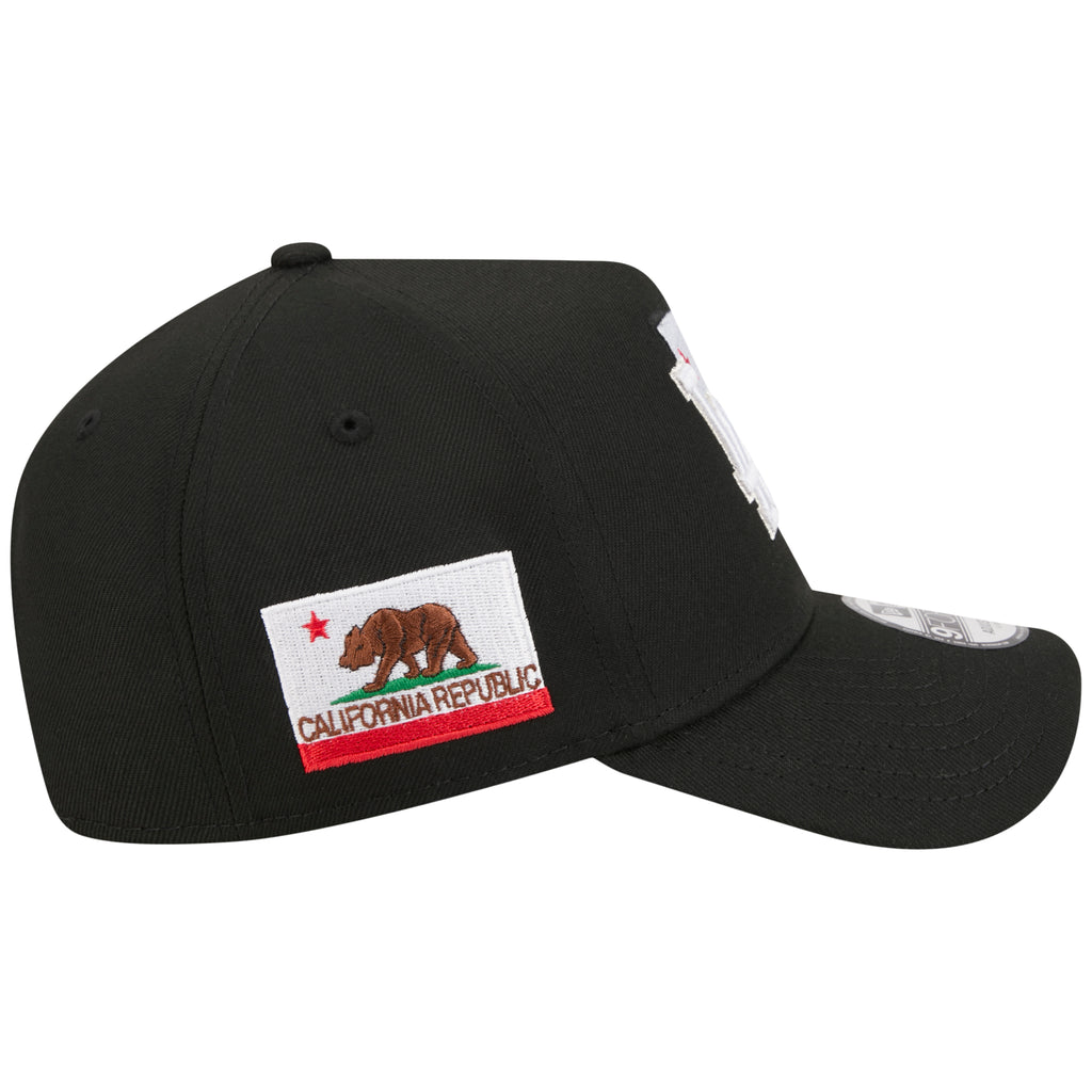 Los Angeles Dodgers Los Angeles Crown the City - State Flag Fill - Black/Black New Era 9FORTY