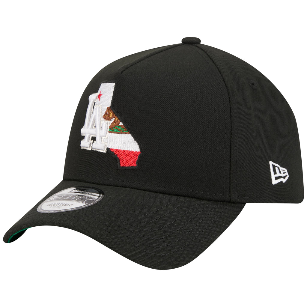 Los Angeles Dodgers Los Angeles Crown the City - State Flag Fill - Black/Black New Era 9FORTY