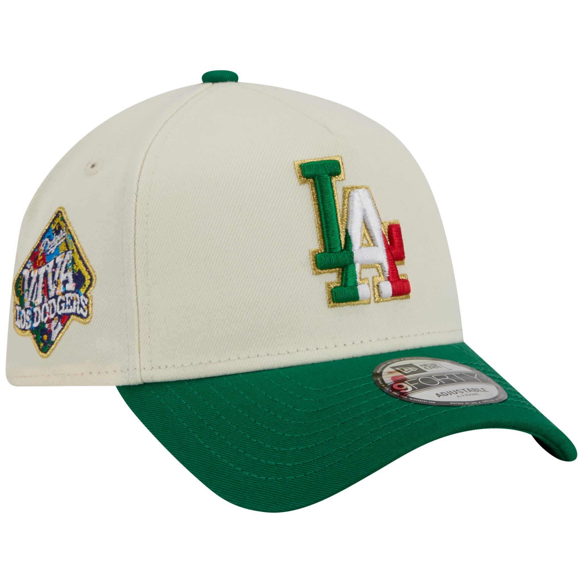 Los Angeles Dodgers Los Angeles Crown the City - MX Flag Fill - Chrome/Green New Era 9FORTY
