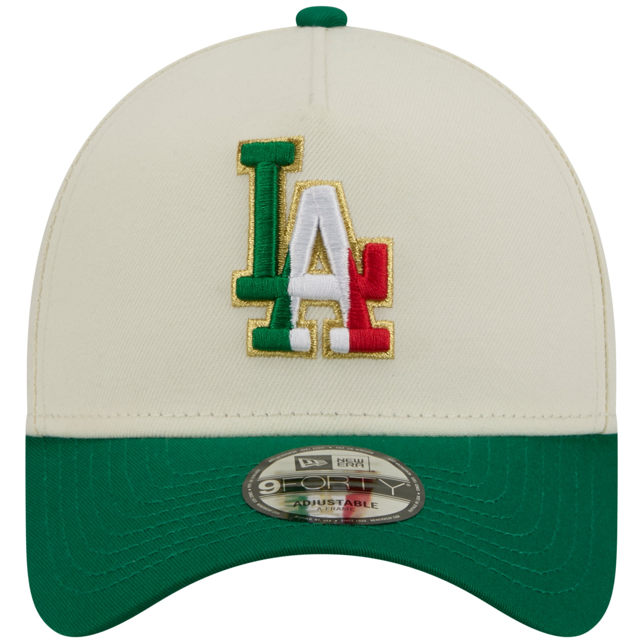 Los Angeles Dodgers Los Angeles Crown the City - MX Flag Fill - Chrome/Green New Era 9FORTY