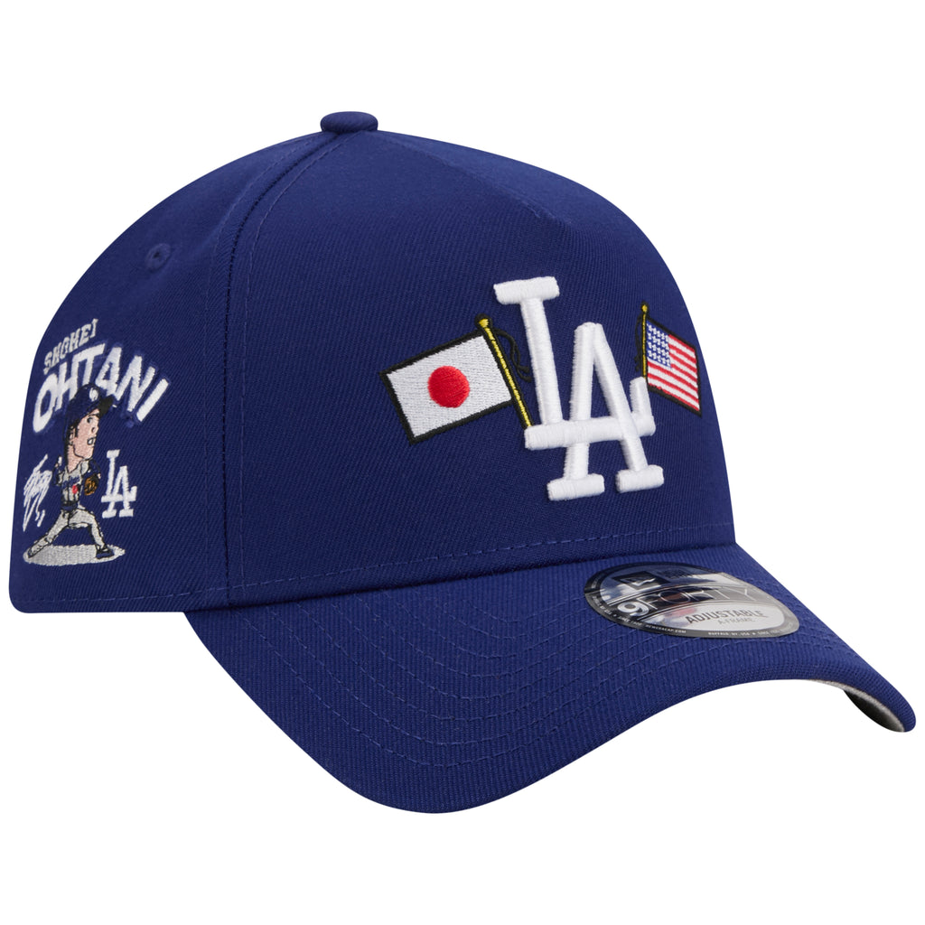 Los Angeles Dodgers Los Angeles Crown the City - JAPAN USA Flags - Royal/Royal New Era 9FORTY