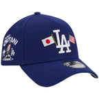 Los Angeles Dodgers Los Angeles Crown the City - JAPAN USA Flags - Royal/Royal New Era 9FORTY