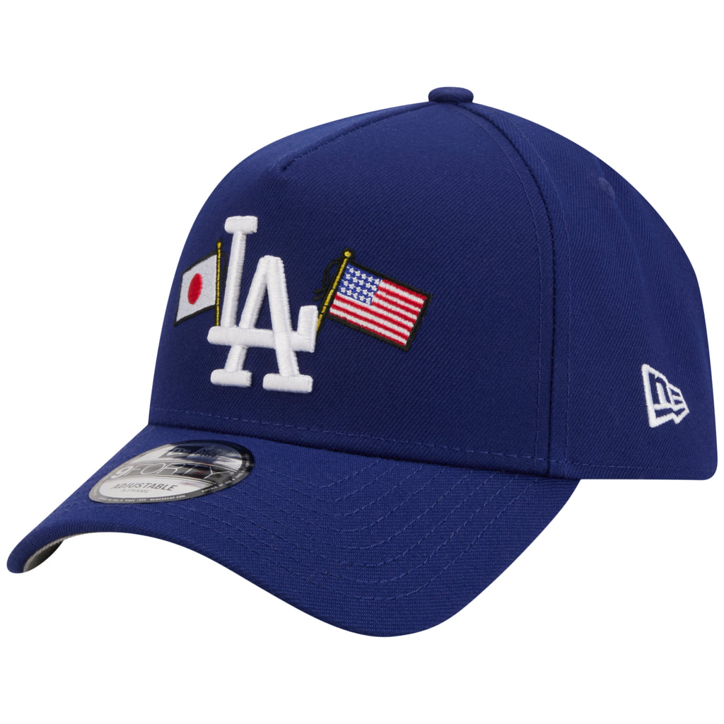 Los Angeles Dodgers Los Angeles Crown the City - JAPAN USA Flags - Royal/Royal New Era 9FORTY