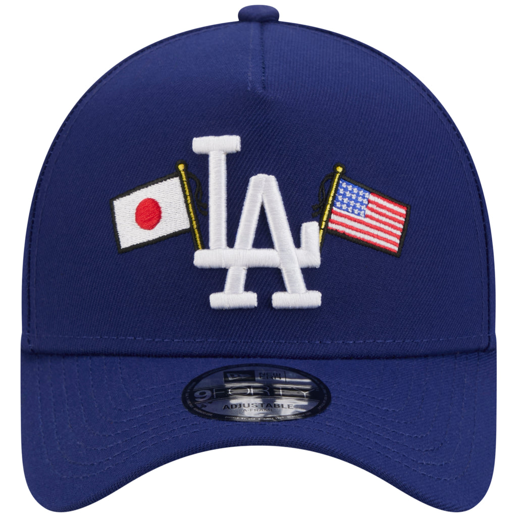 Los Angeles Dodgers Los Angeles Crown the City - JAPAN USA Flags - Royal/Royal New Era 9FORTY