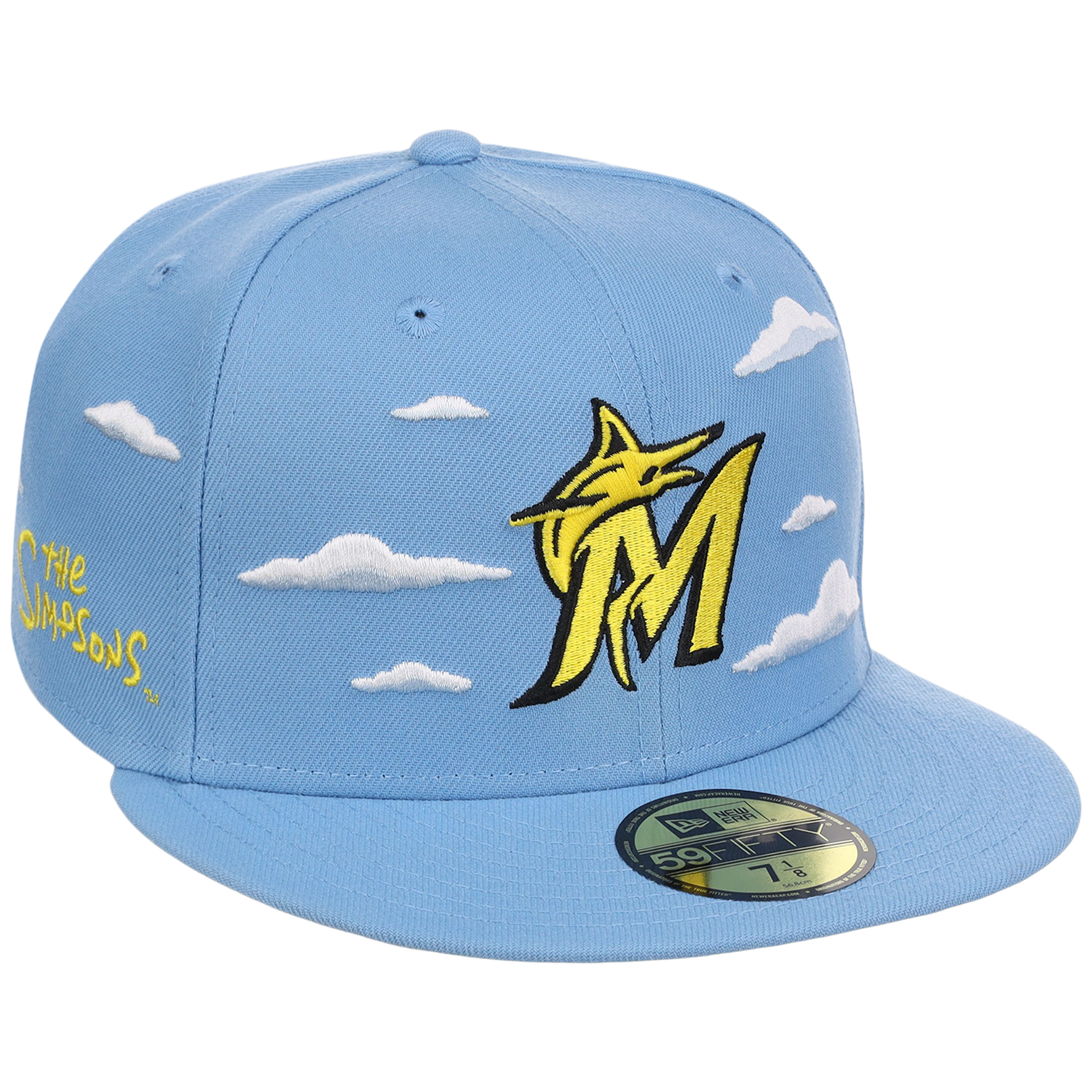 Miami Marlins MLB Simpsons 'Clouds' New Era 59FIFTY – LidsHatDrop