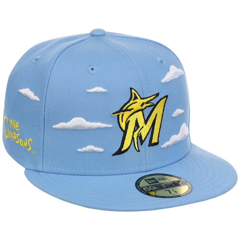 Miami Marlins MLB Simpsons 'Clouds' New Era 59FIFTY – LidsHatDrop