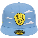 Milwaukee Brewers MLB Simpsons 'Clouds' New Era 59FIFTY