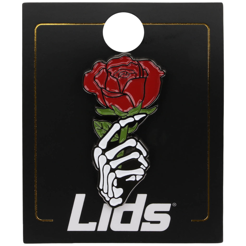 Skeleton Rose Pin