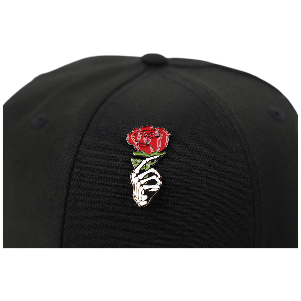 Skeleton Rose Pin