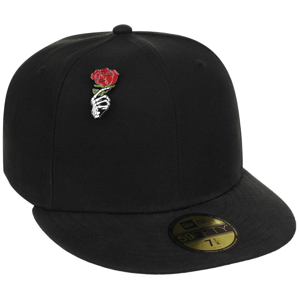 Skeleton Rose Pin
