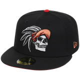 Crown the City: Mexico City - Aztec Head New Era 59FIFTY (Black/Black)