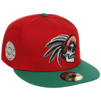 Crown the City: Mexico City - Aztec Head New Era 59FIFTY (Red/Dark Green)
