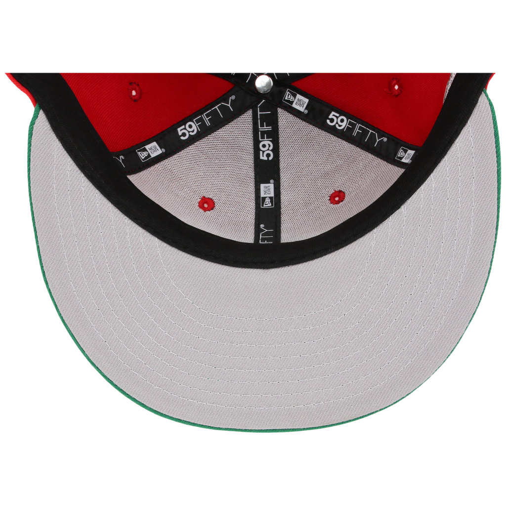 Crown the City: Mexico City - Aztec Head New Era 59FIFTY (Red/Dark Green)