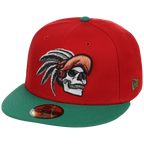 Crown the City: Mexico City - Aztec Head New Era 59FIFTY (Red/Dark Green)
